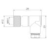 Buy cheap Rohs M8 Waterproof Connector IP67 3pin Circular Plastic Connectors Without Cable from wholesalers