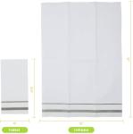 SGS White Paper Table Cover , Airlaid Disposable Linen Tablecloth OUCHAME