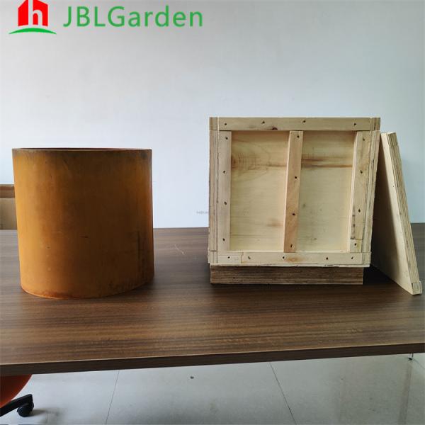 Buy cheap Weather Proof Flower Pot Garden Metal Ornaments Corten Steel Planter Box 1.5m Length from wholesalers