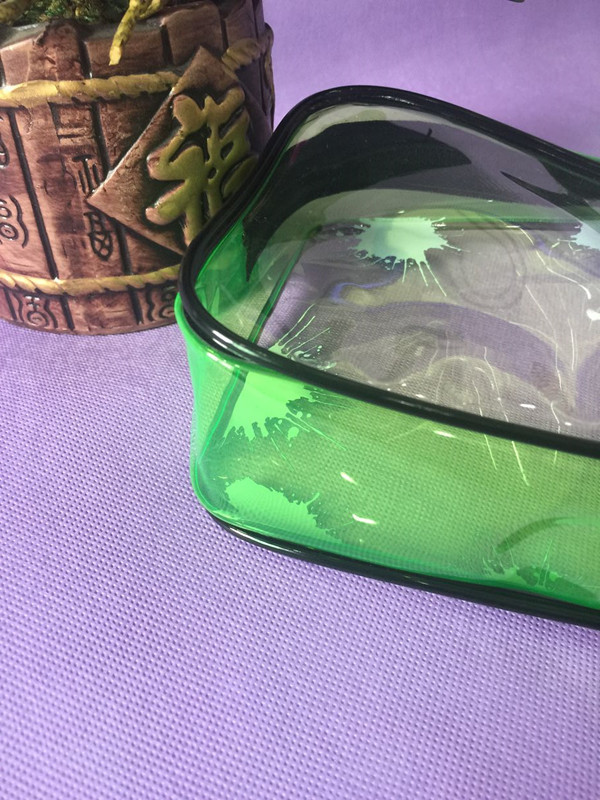 Printing Clear Piping Waterproof PVC Bag , Promotional Clear Messenger Bag With Zipper