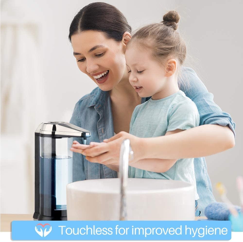 ABS Rechargeable Liquid Soap Dispenser 500ML 2.1W Battery Operated