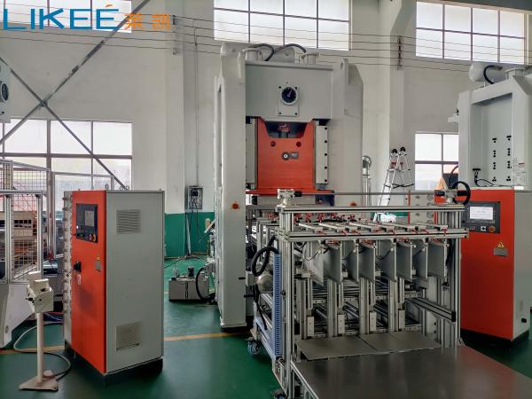 Buy cheap 1-5 Cavities Capacity Electric Aluminum Foil Container Making Machine 380V 50HZ 3 Phase from wholesalers
