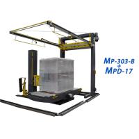 Buy cheap PLC Programmable Automatic Pallet Dispenser Top Coating Film Saves Manpower product