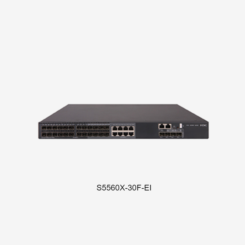 S5560X-30F-EI L3 Ethernet Switch 24SFP 8GE Combo 4SFP Plus 1Slot No Power Supply