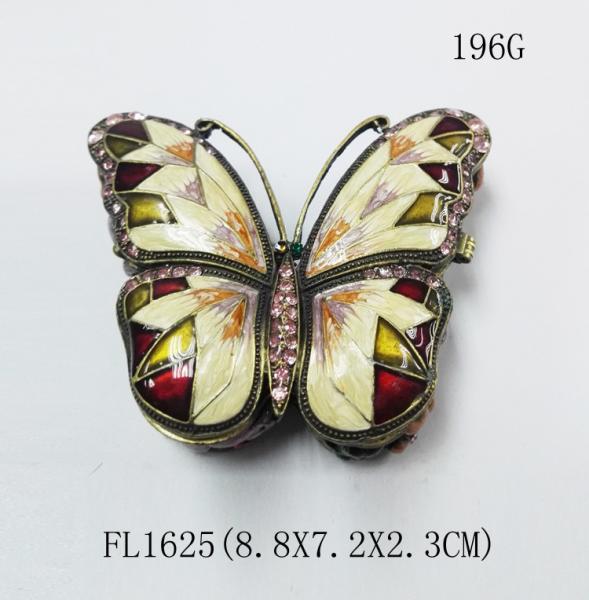 Buy cheap Jewelry Box Metal Butterfly Design Luxury Metal Butterfly Jewelry Box from wholesalers