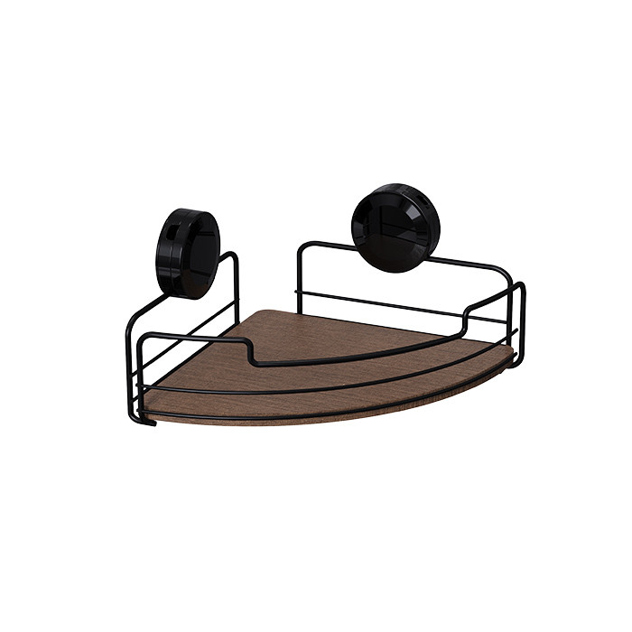 Metal Bathroom Organizer Wall Mounted Shower Caddy with Suction Cup and Functional Design