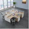 Buy cheap 2 4 6 Person Modern Office Workstations Desk Aluminum Profile Fabric Material from wholesalers