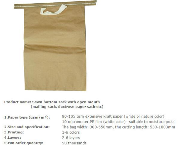 Buy cheap Multiwall paper sack, Medicine packing bag, Maltitol crystal packing bag, Mail paper bag, Grain packing sacks from wholesalers