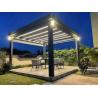 Buy cheap High Quality Gazebo Pergola Motorized Louvered Roof 3x3 Waterproof Garden Building Bioclimatic Outdoor Pergola from wholesalers