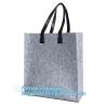 Buy cheap Grocery Bags Reusable Eco Shopping Bags Large Made By Felt Fabric Produce Bags Stylish Travel Tote Bag Gray from wholesalers