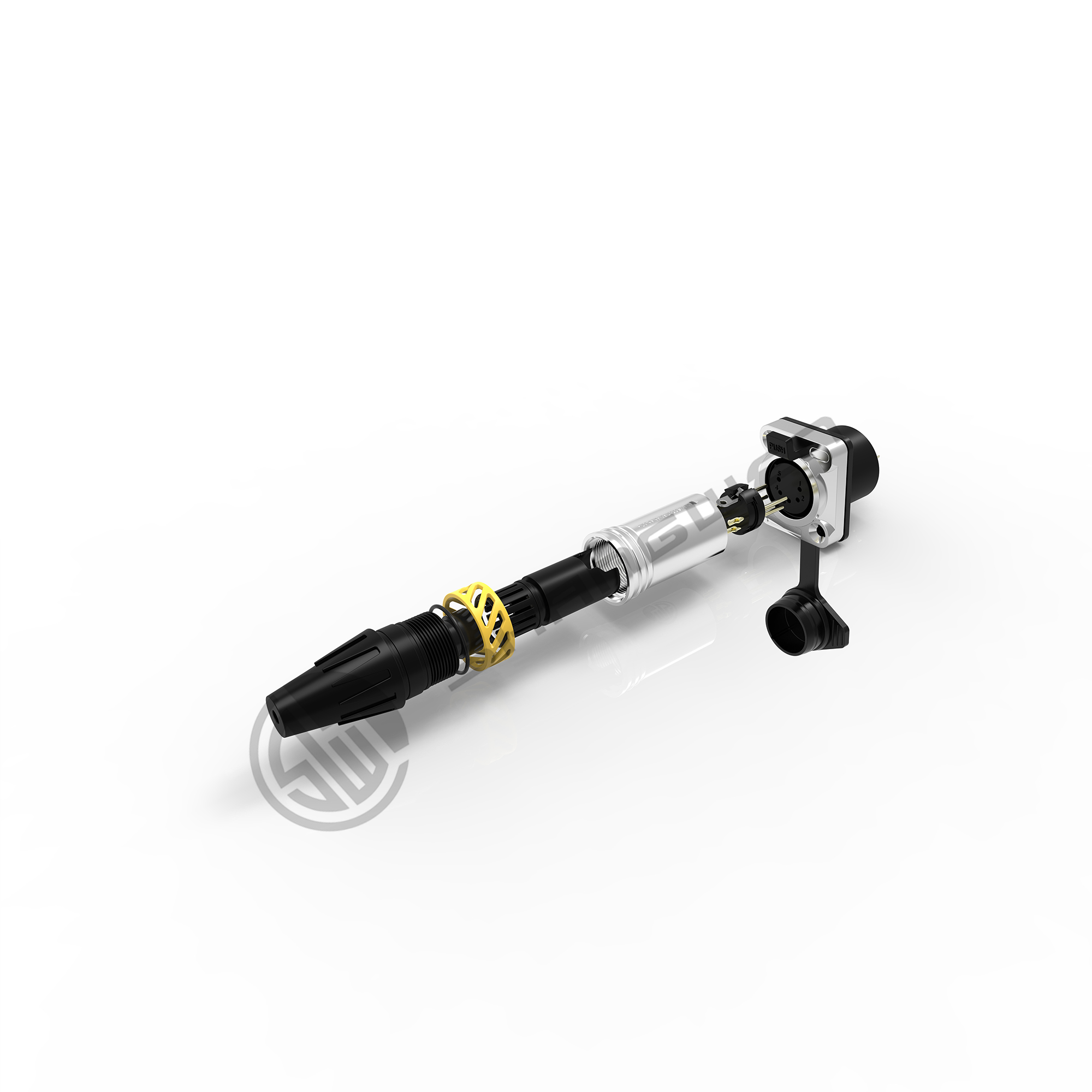 Waterproof 5 Pin XLR Connector IP65 Male Female Socket Connector