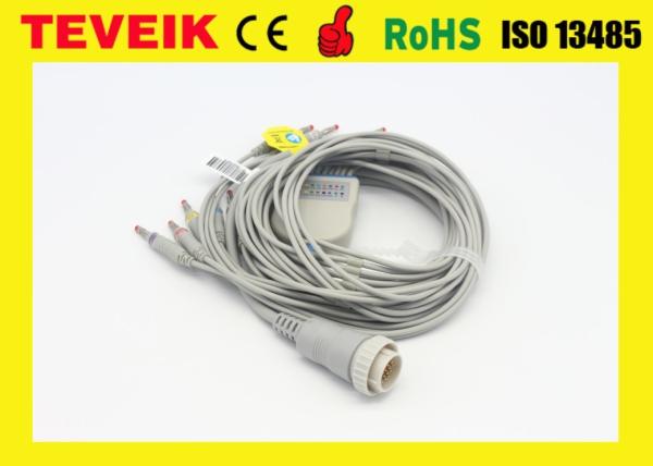 Banana 4.0 plug kenz ecg 103 106 patient monitor ecg cable 10 lead EKG cable