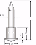 3mm Capacitor Discharge Bi-Metallic Insulation Pin With Shaft