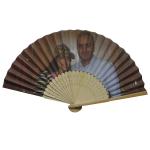 Vintage Chinese Folding Hand Fan Decorative Painted For Wedding Birthday Party