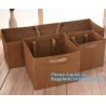Buy cheap OEM Ribbon Satin Handle Carrier Bag With Custom Logo Printed Paper Bag For Flowers,Custom Flower Vase Planpot Black Pape from wholesalers