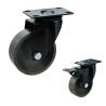 Buy cheap 100mm Top Plate Black Bracket Cast Iron Swivel Castor Wheels from wholesalers
