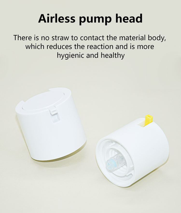 Custom 30ml 50ml PETG Sunscreen Lotion Airless Bottle Cosmetic Skincare Packaging Container