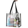 Buy cheap Women makeup purse recyclable clear pvc cosmetic bag, Makeup Pouch Stripe Cosmetic Bags Purse Travel Organizer, slider from wholesalers