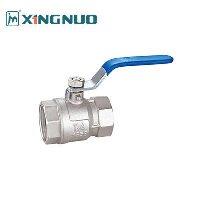 Nickel Plating Brass Ball Valve 100% Leak Tested CNC For Normal Temp Water Or