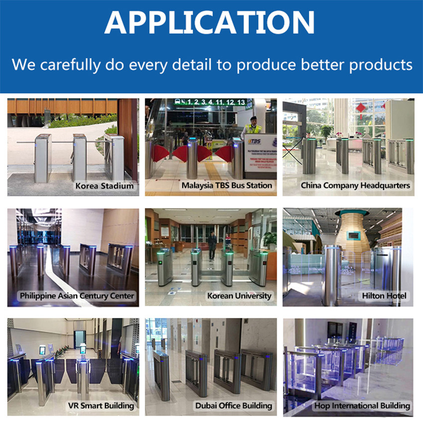 Automatic 304 Optical Swing Turnstile 20-35 People / Minute