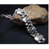 Buy cheap Men's Stainless Steel Skull Link Bracelet Gothic Style Silver Color (JCE229) from wholesalers