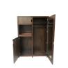 Buy cheap Luxury design American hotel Custom made walnut wood veneer Wardrobe,closet cabinet,hospitality casegoods from wholesalers