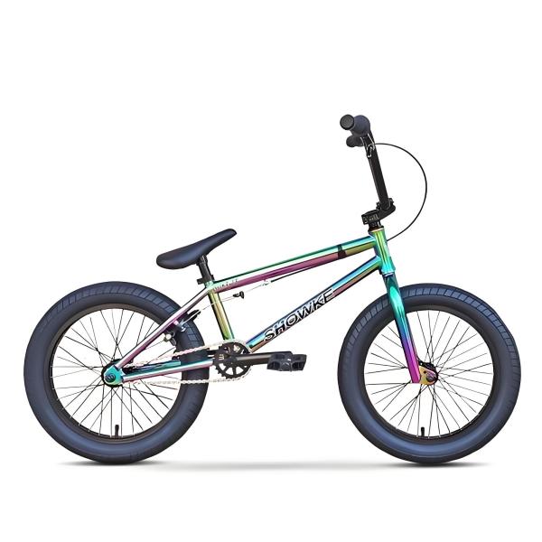 Buy cheap 18 Inch OilSlick Color Steel Frame BMX Freestyle Bike Alloy Aluminum Rim Bicycle Rainbow Color from wholesalers