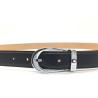 Buy cheap Black 30mm Mens Leather Dress Belt With Single Prong Buckle from wholesalers