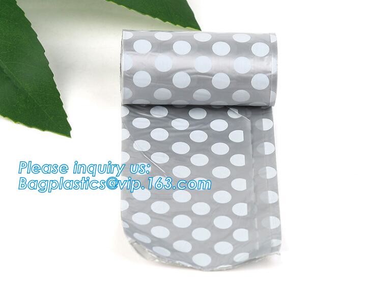 Biodegradable Compostable Scented High Quality HDPE Plastic Baby Nappy Sacks Baby Diaper Bags with Tie Handles, bagease