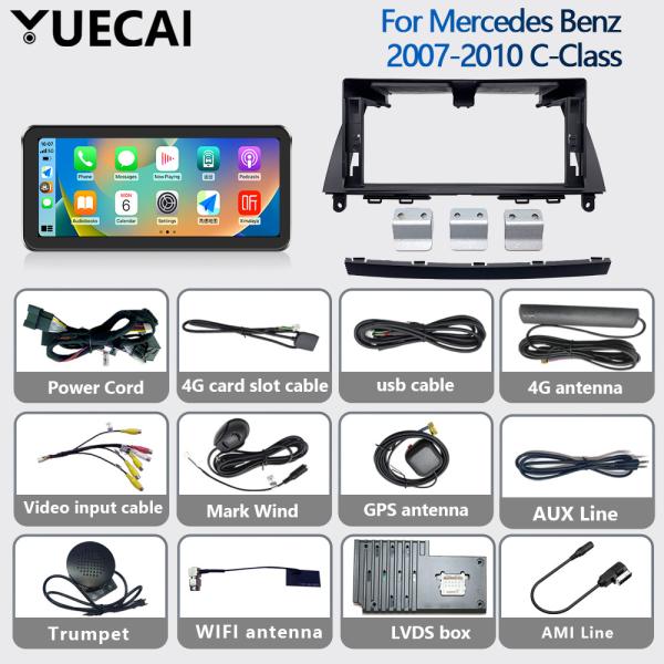 Buy cheap Universial Qualcomm Navigation 12.3 Inch Mercedes Benz 2007-2010 C Class from wholesalers