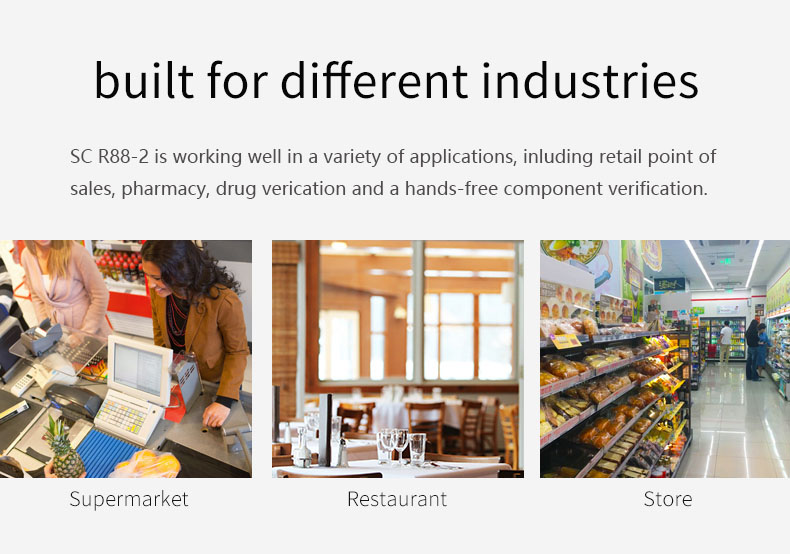Popular Desktop Scanner for Convenience Store Restaurant Supermarket Pharmacy Shop 2023