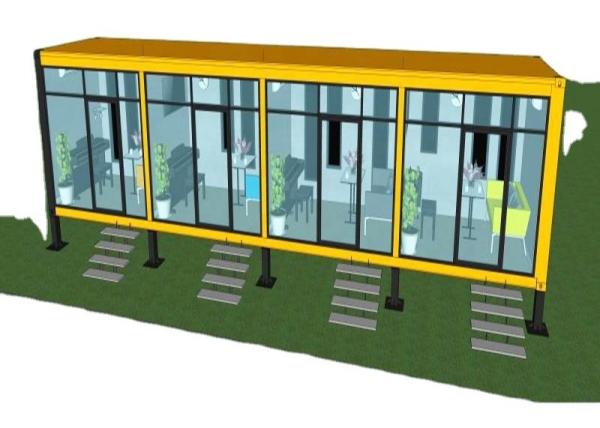 Buy cheap Living 26 SQM 40foot Mobile Temporary Container Office from wholesalers
