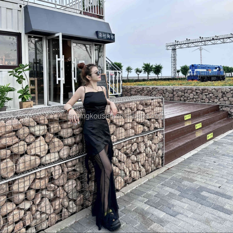 Electric Wire Mesh Galvanized Welded Gabion Cage Stone Basket Box For Sal