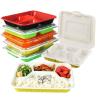 Buy cheap 5 Compartment Plastic Takeaway Container Hinged Clamshell Lightweight from wholesalers