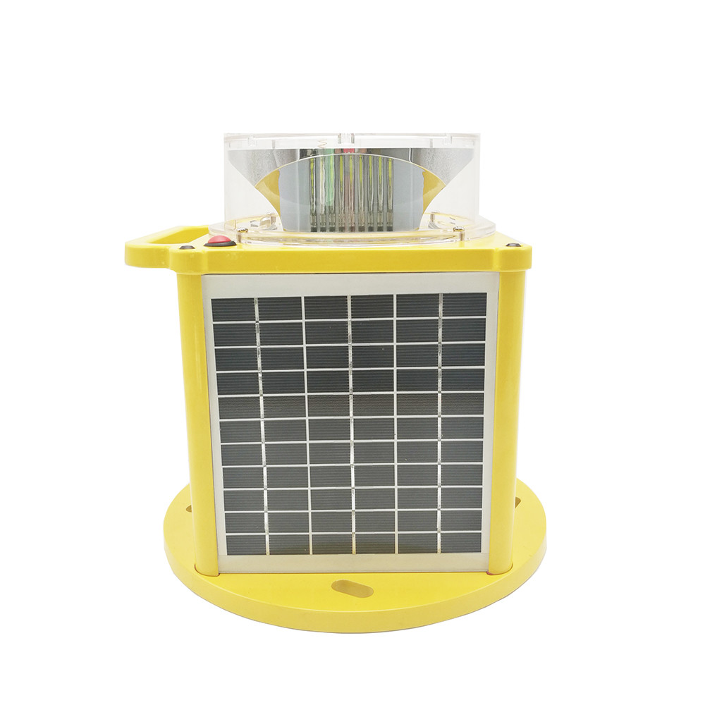 White 2500cd Solar Heliport Beacon Lighting Morse Code H 24hours Operation