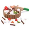 Buy cheap Cake 11cm Wooden Fruit Cutting Set Chopping Kids Role Play Toys from wholesalers