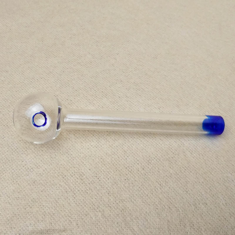3.9 Inches Mini Clear Borosilicate Glass Smoking Pipe 2mm Thickness