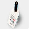 Buy cheap custom red wine bottle hangtag luxury wine packaging tag folding paper tag from wholesalers