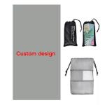 Absorbent Microfiber Beach Towel Custom Printed and Double-sided Velvet for