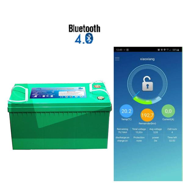 Buy cheap Cylindrical Bluetooth 50ah 12V Lithium Iron Battery from wholesalers