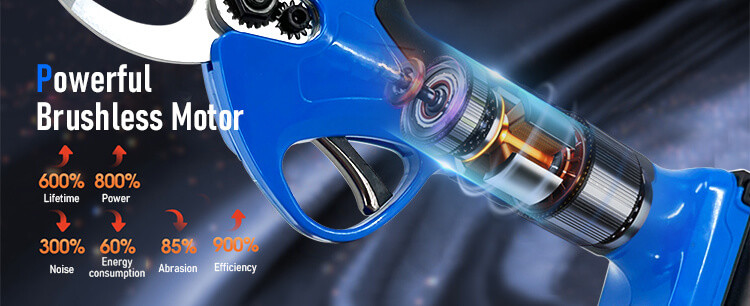 Garden Tools Cordless 21v/ 16.8v Electric Scissors Lithium Pruning Shears 3.5cm