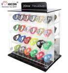 Light White Acrylic Flooring Display Stands , Wood Frame Watch Display Stand