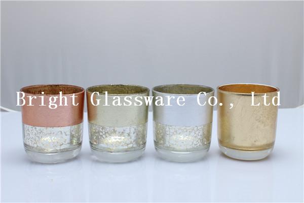 Buy cheap prefect design electroplated rose gold glass candle holder from wholesalers