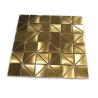 Buy cheap Wall Panel Decor Hairline Finish PVD Gold Stainless Steel Mosaic Tile from wholesalers