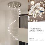 Modern Long Staircase Crystal Chandelier Lighting Indoor Lighting Hanging Luster