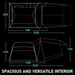 Lightweight Coated Polyester PoFiberglass Camping Tent For Tesla 3 Season