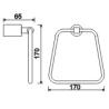 Buy cheap Metal Bathroom Hand Towel Holder Stainless Steel 304 Wall Mounted Satin Polished from wholesalers