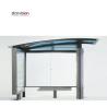 Buy cheap Aluminum Alloy 250W Bus Stand Shelter Curve Roofing Static scrolling from wholesalers