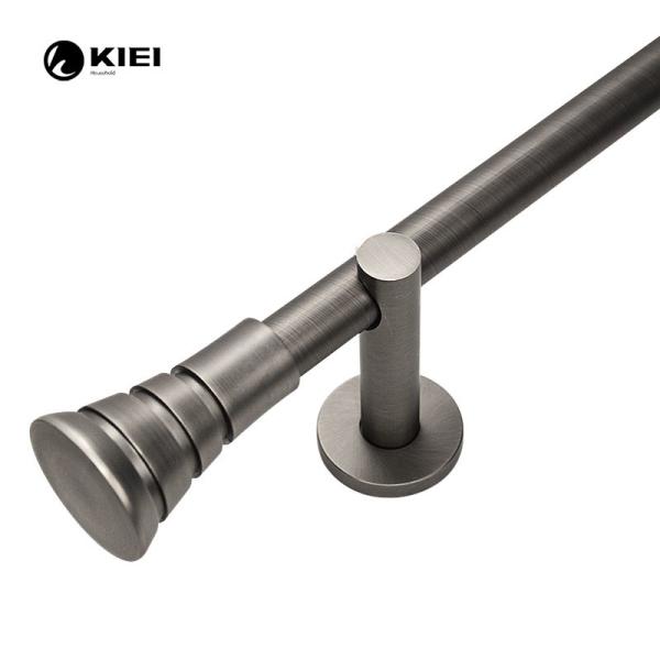 Buy cheap Conical Shape Pipe Curtain Rods 0.5MM Thickness Matt Black Color from wholesalers