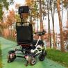 Buy cheap Aluminum Electric Collapsible Wheelchair 120kg Load Lightweight from wholesalers